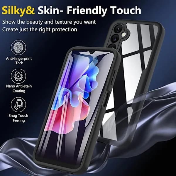 360 Full Body Screen Protector Transparent Case For Samsung Galaxy A05S Shockproof Phone Case, AB