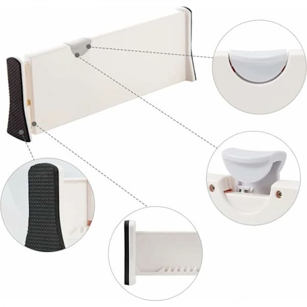Lådindelare Organizer, Justerbart Lådindelare Set för Sminkbord, A
