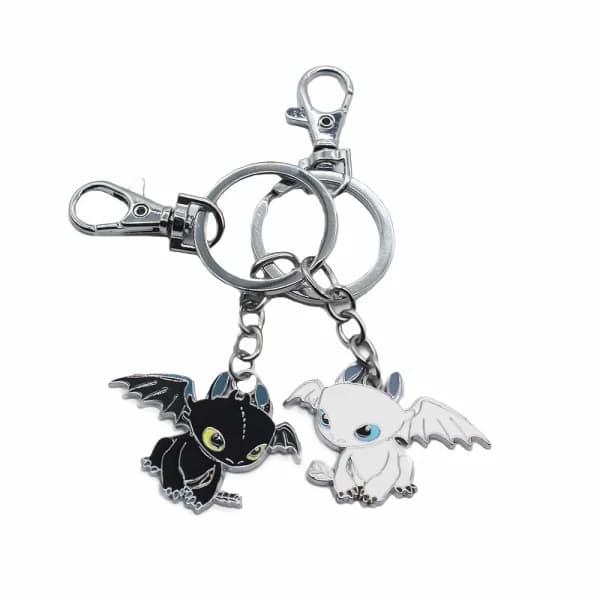 2-pack metallnyckelring Drakform tandlös nyckelring present,SE