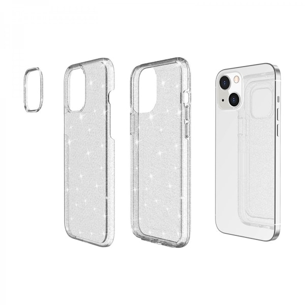 Gælder for iPhone 13 Skal Glitter Transparent,AB