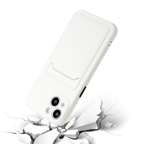 iPhone 13 Skal med Kortfack Vit na
