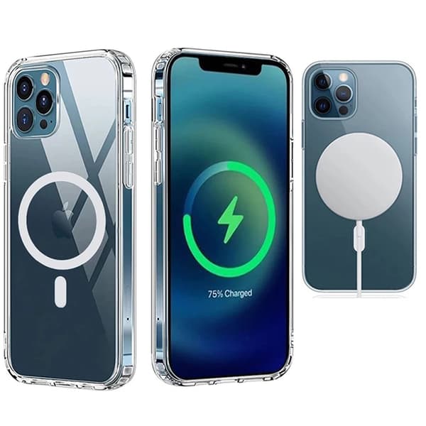 Magnetiskt Magsafe iPhone 12 Skal Transparent na