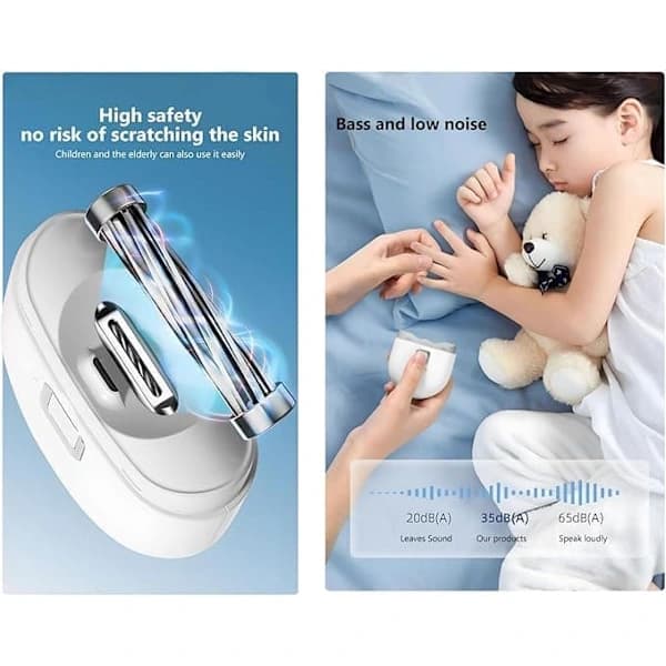 OBOSOE Electric Nail File with Built-in Nail Debris Container - Quiet and Smooth Nail Tool, SE
