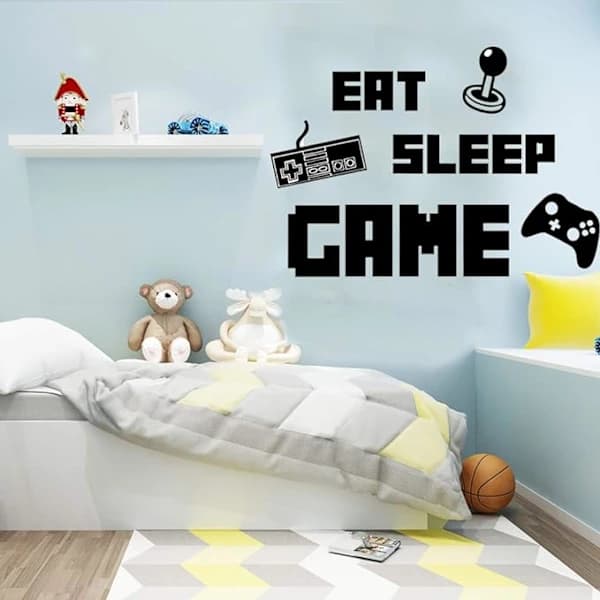 Spel Väggdekaler Spelkontroll Joystick Video Väggdekaler f,A