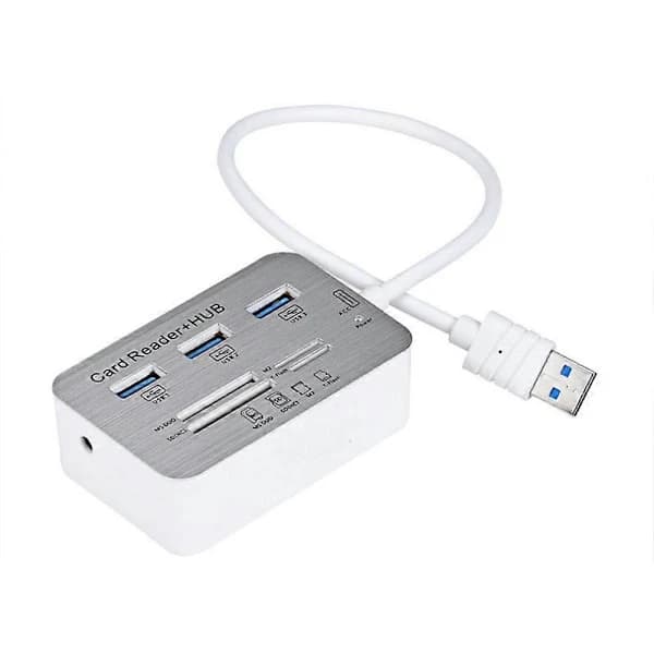 USB HUB 3.0 USB-splitter 3 porter forlenger Multi USB-forlengelse Flere 3 0 Hub SD-kortleser USB3.,NO