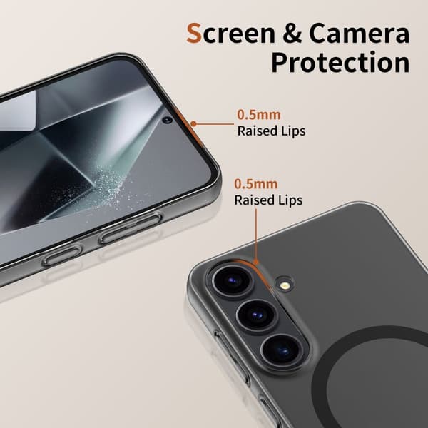Tech-Protect Galaxy S25 Skal MagSafe MagSlim Matt Svart na