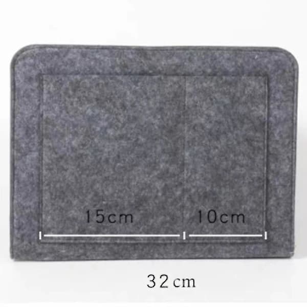 Bedside Caddy Remote Control Tablet Phone Storage Bed Sofa Storage Bag Beige, AB