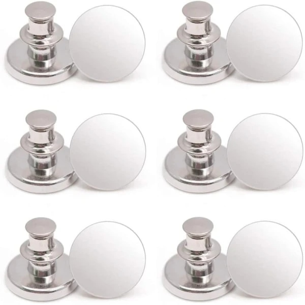 Syfria byxknappar Silver 6-pack, A