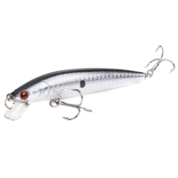 Långstjärtad malbete 10cm 9g flytande hårt bete skakare konstgjord crank 3D-öga 10 färger karp abborre fiskeredskap D