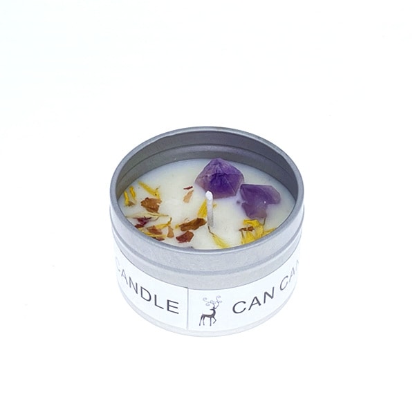 Rökfritt Aromaterapi Sojavaxljus Heminredning, Används Efter Aromaterapi, Kristallsalt, Stenblomma silvery lavender