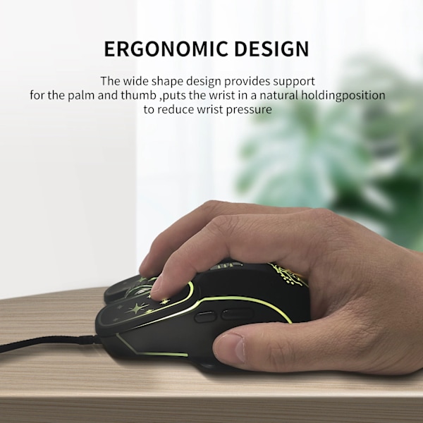 MOUSEUSB Trådbunden Gamingmus Datormus Tillbehör rosa default