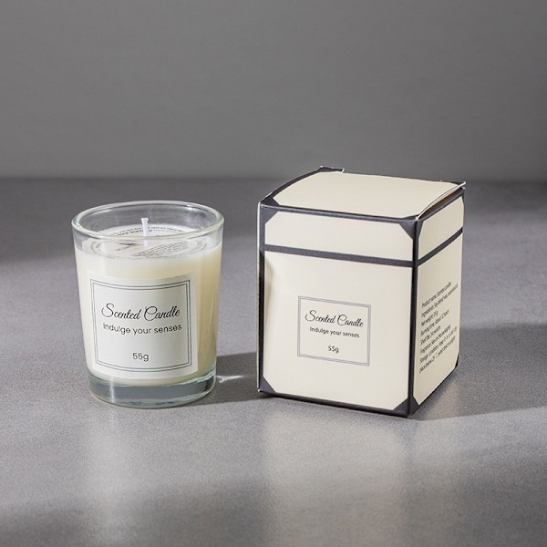 Glas Aromaterapiljus, Premium Presentförpackning, Handgjort, Rökfritt Sojavax, Kreativt Aromaterapiljus, Kompisgåva Japanese persimmon