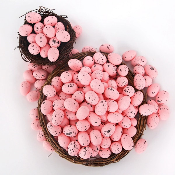 Påskägg DIY Prickiga Skumägg Girlang Tillbehör För Påskfestdekorationer 3cm pink Pack of 100