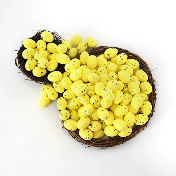 Påskägg DIY Prickiga Skumägg Girlang Tillbehör För Påskfestdekorationer 1.8cm yellow Pack of 50