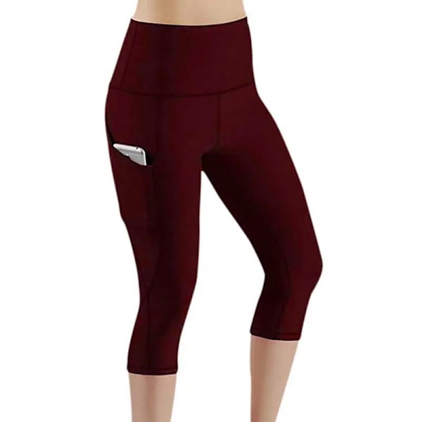 Fickhöga leggings med hög midja, träningsbyxor, löparkläder för kvinnor, snabbtorkande sportkläder, fitness- och yogabyxor, 2025 nya serien Military Green S