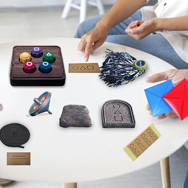 Squid Game-set med tärningar, barspel, sällskapsspel