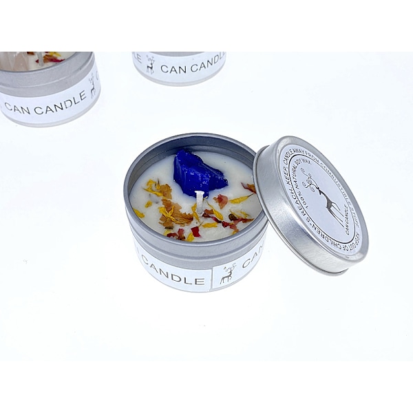 Rökfritt Aromaterapi Sojavaxljus Heminredning, Används Efter Aromaterapi, Kristallsalt, Stenblomma silvery Vanilla