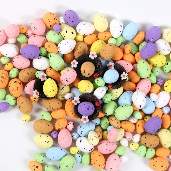 Påskägg DIY Prickiga Skumägg Girlang Tillbehör För Påskfestdekorationer 2.5cm yellow Pack of 50