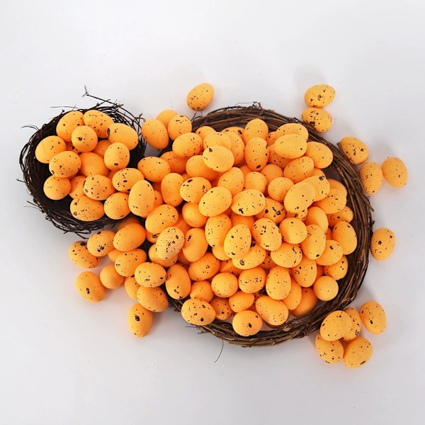 Påskägg DIY Prickiga Skumägg Girlang Tillbehör För Påskfestdekorationer 2.5cm orange Pack of 50
