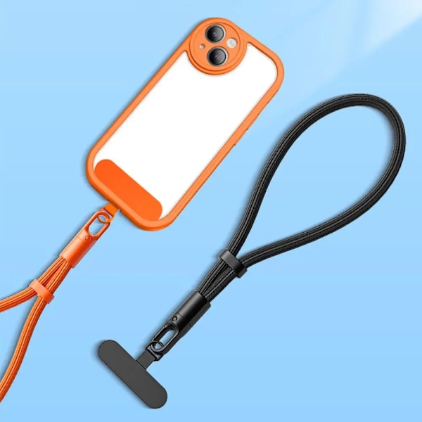 Mobiltelefontillbehör, justerbar nyckelband, anti-förlust, kort handledsband, universellt flätat nyckelband för mobiltelefoner Style 6