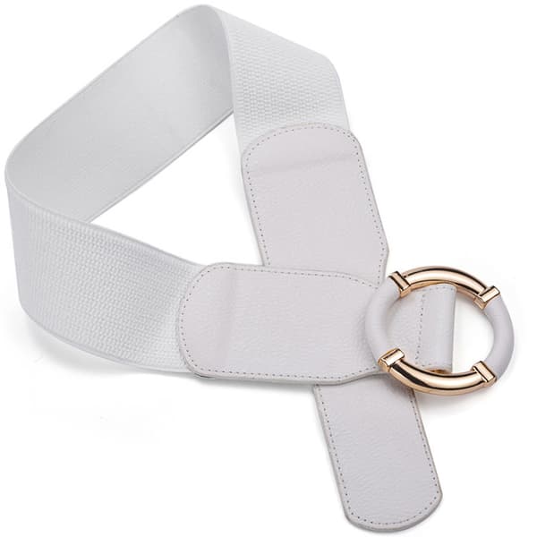 Elastisk midjebelte for kvinner med stretch og spenne black 80-110cm