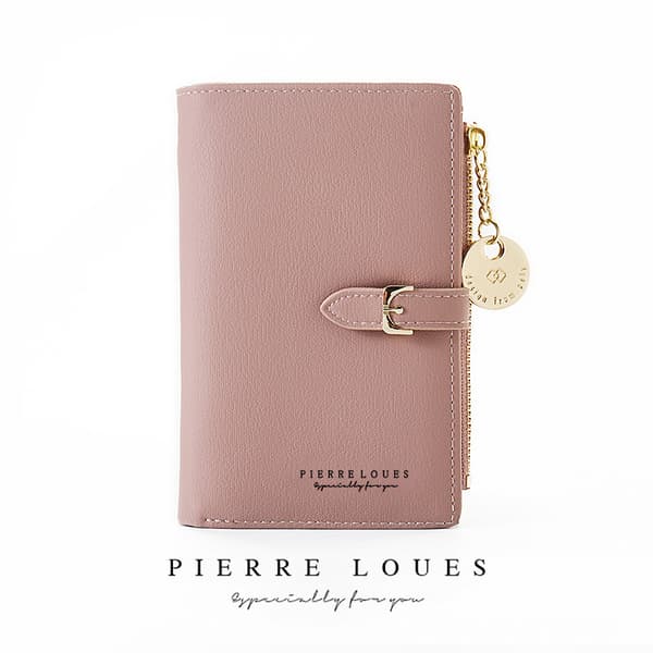 Dame Clutch Pung, Baellerry Dame Mode Læder Lang deep pink