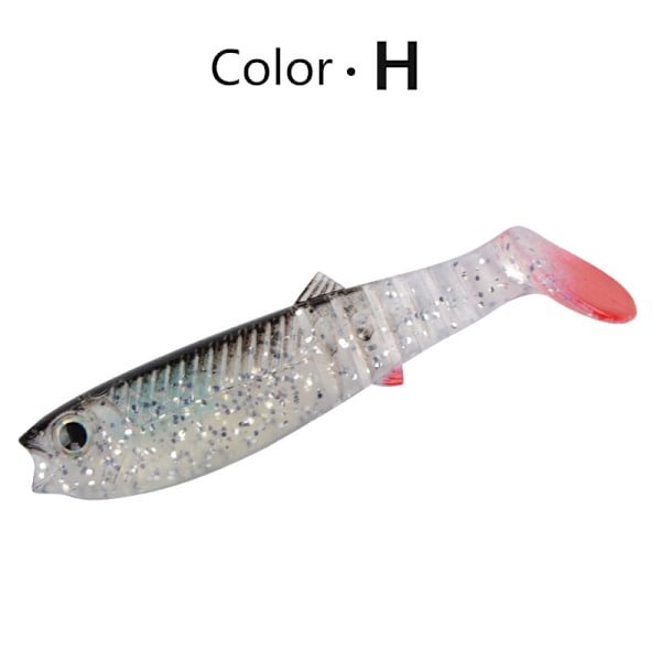 MEREDITH Cannibal Bete 80mm 100mm 125mm Konstgjort Mjukt Fiskbete Swinger Fiskbete Mjukt Silikon Fiskmaskbete H 100mm 5 pack
