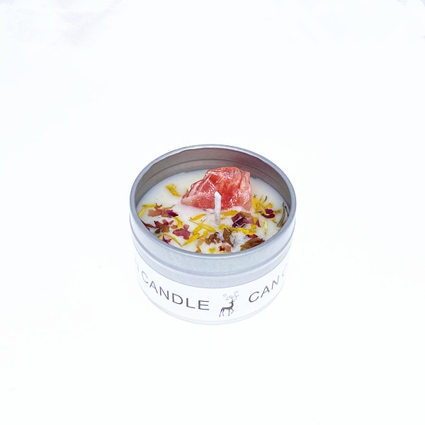 Rökfritt Aromaterapi Sojavaxljus Heminredning, Används Efter Aromaterapi, Kristallsalt, Stenblomma silvery rose