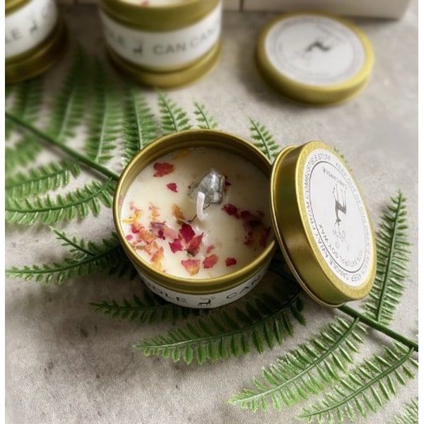 Rökfritt Aromaterapi Sojavaxljus Heminredning, Används Efter Aromaterapi, Kristallsalt, Stenblomma golden jasmine
