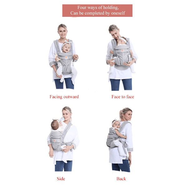 Egobaby bärsjal, fram- och bakåtvänd, multifunktionell, för alla årstider Fully networked raindrops