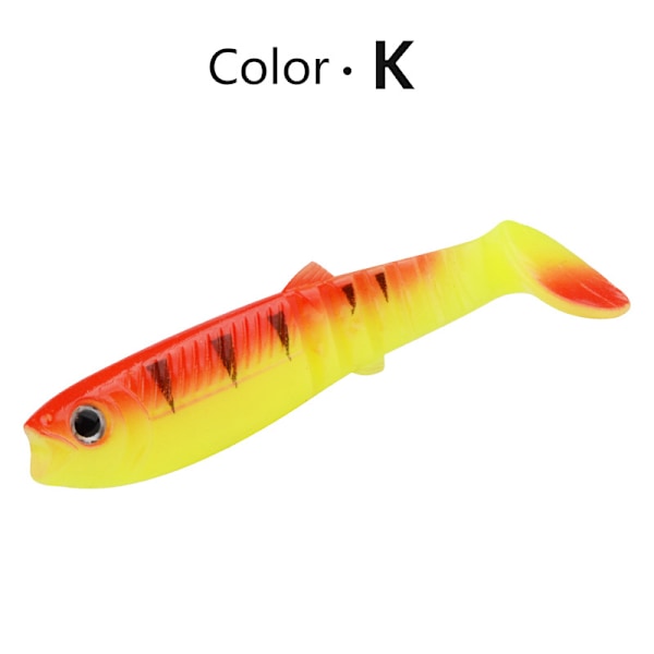 MEREDITH Cannibal Bete 80mm 100mm 125mm Konstgjort Mjukt Fiskbete Swinger Fiskbete Mjukt Silikon Fiskmaskbete K 80mm 10 pack