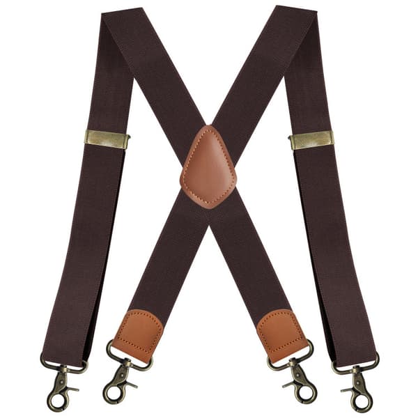 Elastisk ryggstropp med krysset rygg flerfarget coffee