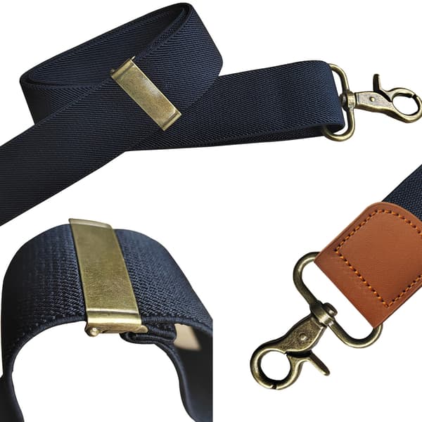 Elastisk ryggstropp med krysset rygg flerfarget deep grey