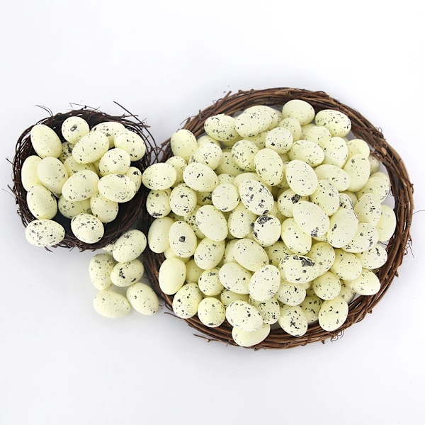 Påskägg DIY Prickiga Skumägg Girlang Tillbehör För Påskfestdekorationer 4cm beige Pack of 100
