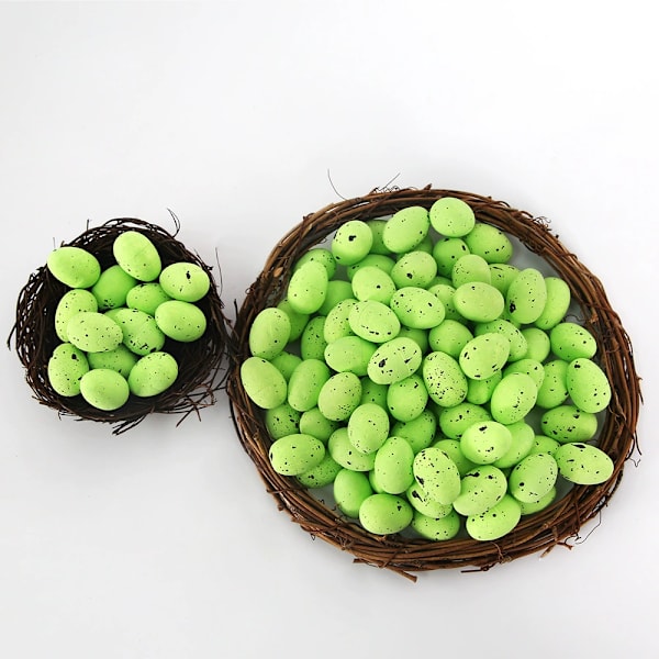 Påskägg DIY Prickiga Skumägg Girlang Tillbehör För Påskfestdekorationer 1.8cm green Pack of 100