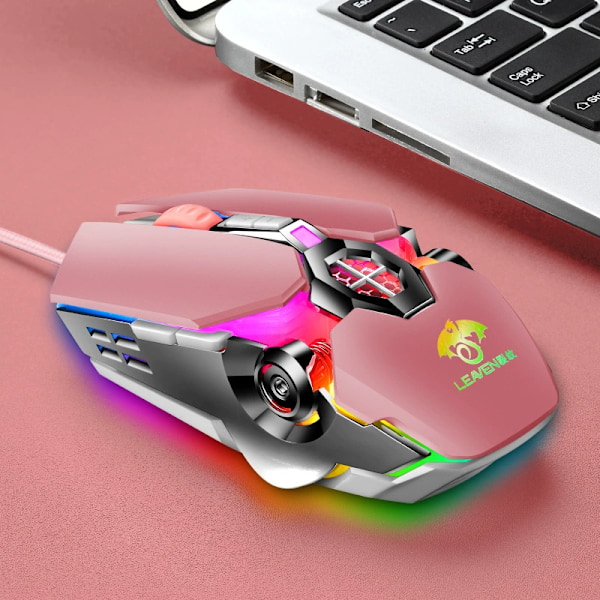 Gamingmus USB Kabelansluten Dator Kontor Esports Ljusstark RGB Mekanisk Mus style2 default