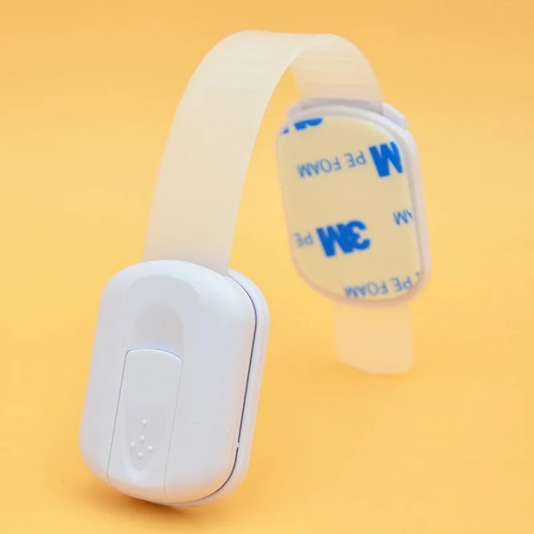Babylåda säkerhetslås, barnsäkerhetsskåpslås, skåplåda dörr självhäftande spärrlås, babybälte Car unlocking - white 10 pieces
