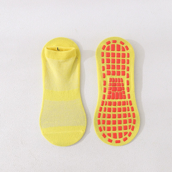 Barnstrumpor för golv, 10 par set, sommar yellow Adult code
