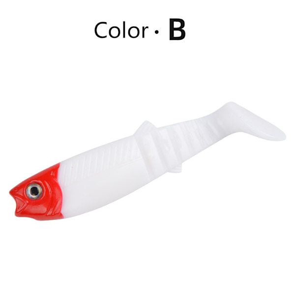 MEREDITH Cannibal Bete 80mm 100mm 125mm Konstgjort Mjukt Fiskbete Swinger Fiskbete Mjukt Silikon Fiskmaskbete B 125mm 3-pack