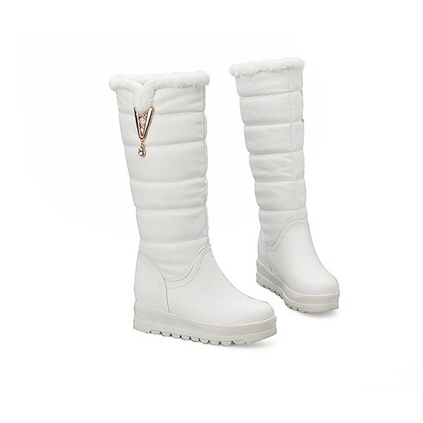 Naisten lumisaappaat Talvisaappaat Liukumattomat polvikorkeat työlämpimät kengät Vit 39
