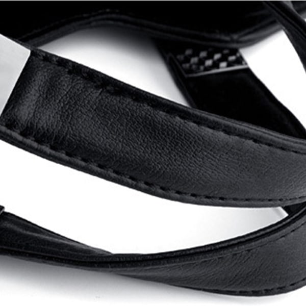Handväska i äkta läder designer för kvinnor med multi fickor Svart 30x12x25cm/11.81x4.72x9.84"