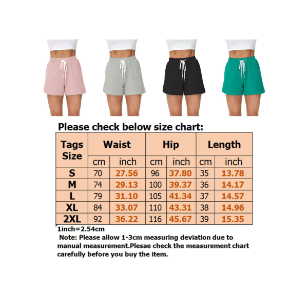 Kvinnors dragsko med hög midja Shorts Casual Baggy Beach Hot Pants grå XL