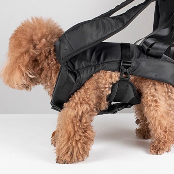 Animal Easy-Fit Dog Carrier Ryggsäck Justerbar främre bärare Svart S