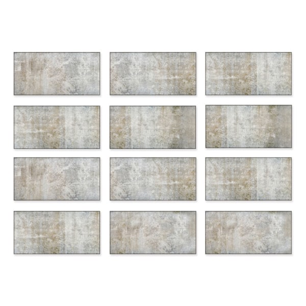 Brick Backsplash kakel självhäftande väggdekaler Väggdekaler VB030 12x6"x24 Pieces