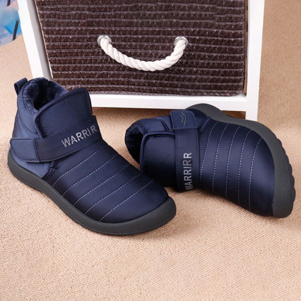 Miesten talvisaappaat turkisvuorattu luminilkkurit lämpimiin kenkiin Blå 44