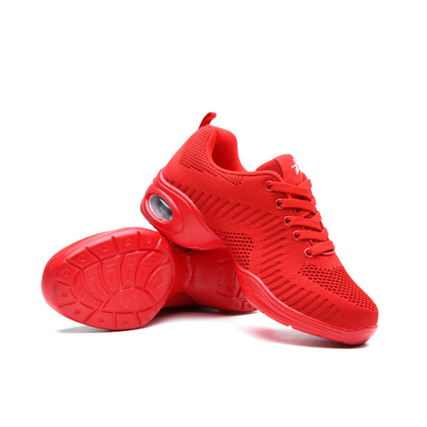 Naisten nauhalliset Jazz-kengät Dancing Sport Fitness pehmeäpohjaiset tennarit Red 37