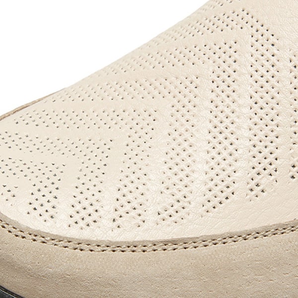 Dam Loafers Slip On Flats Halkfri Walking Comfort Casual Shoe Beige 42