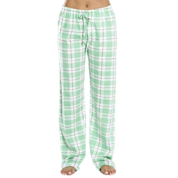 Dampläd med elastiska pyjamasbyxor Casual Baggy Loungewear Grön L