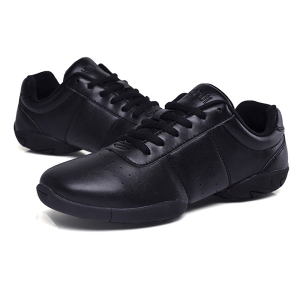 Barn Tävling Träning Sko Flats Sport Sko Cheerleading Black 37