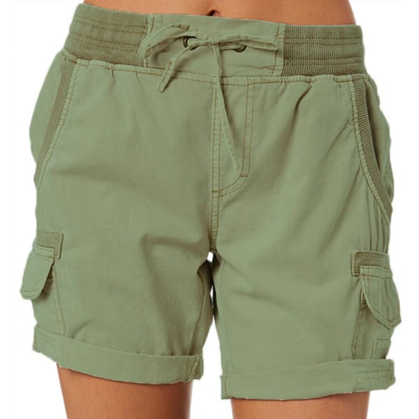 Kvinder Casual Cargo Shorts Sommer Casual Cargo Shorts Army Green XL